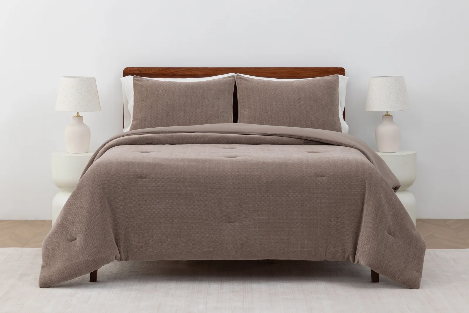 Product preview — Jacquard Kendall Knit Chenille rev. Brushed Mcfb Comforter Set 
