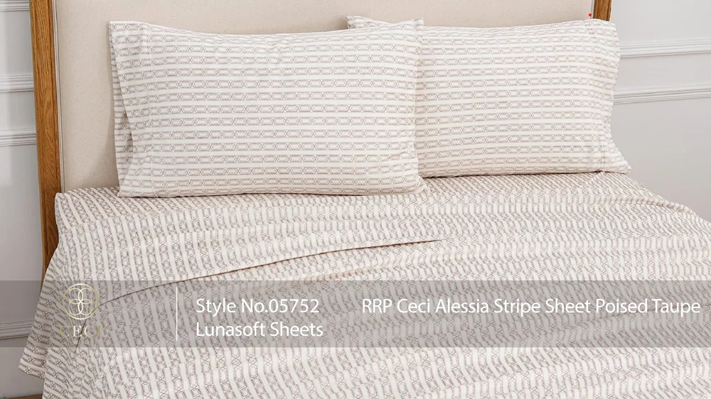 Product preview — Ceci Alessia Stripe Lunasoft Sheets