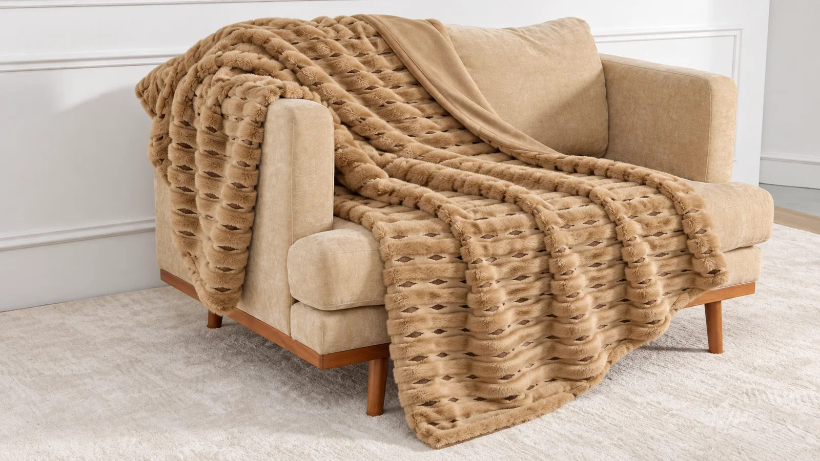 Product preview — A&B Yarn Jacquard Faux Fur