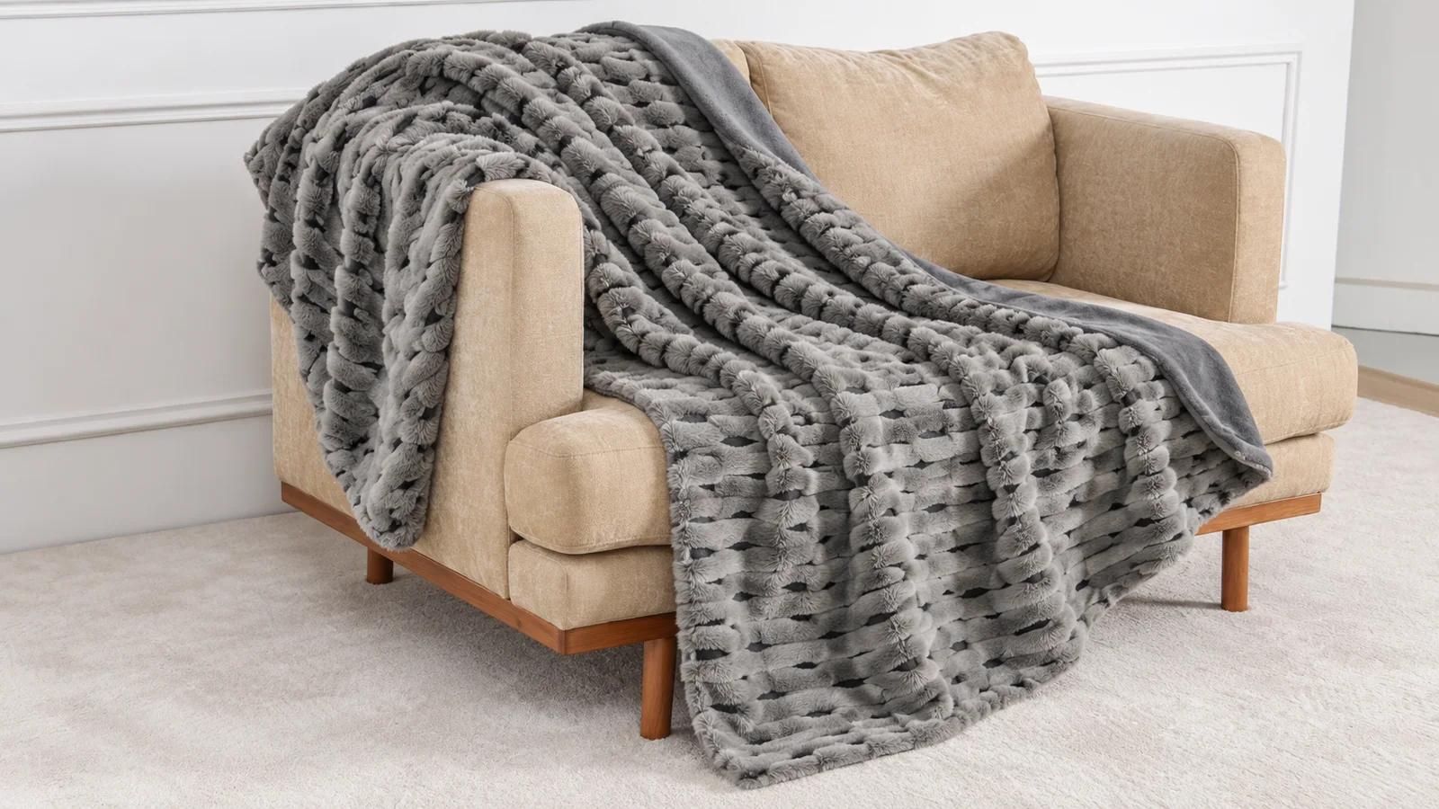 Product preview — A&B Yarn Jacquard Faux Fur