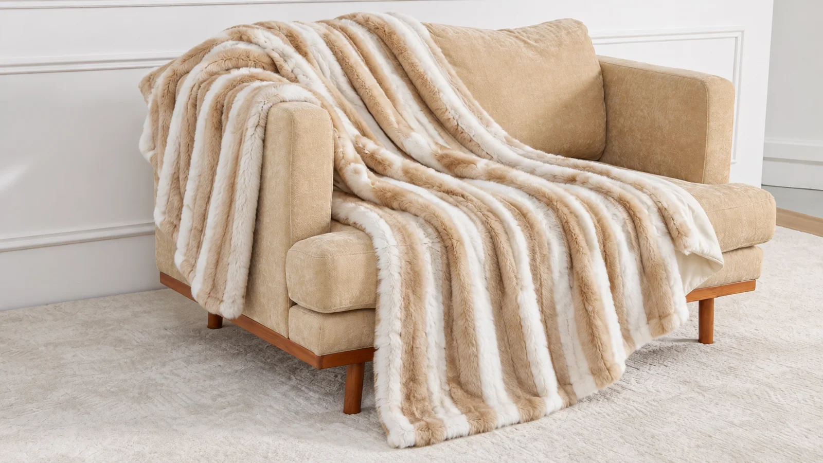 Product preview — Tipped Slit Wide Cord Faux Fur