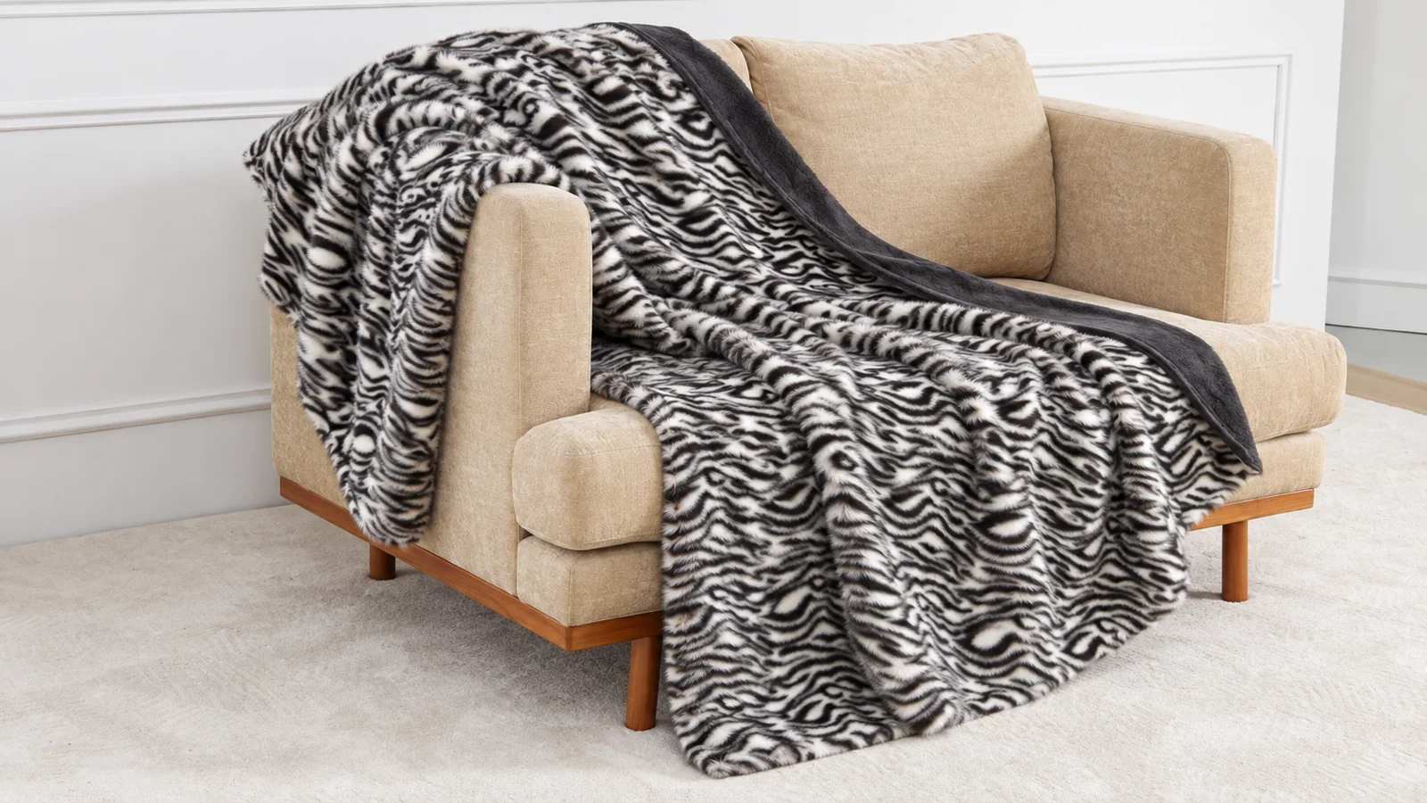 Product preview — Heathered Toca Faux Fur