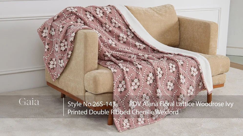 Product preview — Printed double Ribbed Chenille Wexford