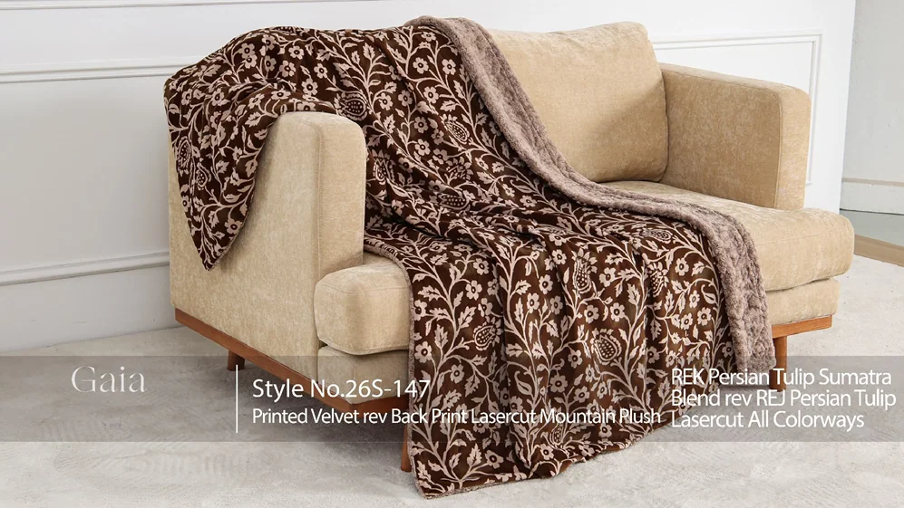 Product preview — Printed Velvet From March 26 Market rev back print lasercut Mountain Plush